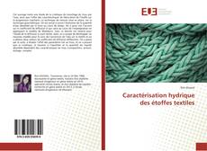 Bookcover of Caractérisation hydrique des étoffes textiles