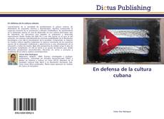 En defensa de la cultura cubana kitap kapağı