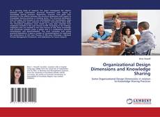 Capa do livro de Organizational Design Dimensions and Knowledge Sharing 