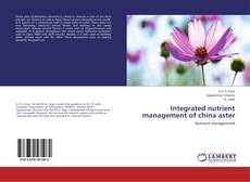 Copertina di Integrated nutrient management of china aster