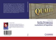 Buchcover von Quality Management Practices in Financial Institutions of Rajasthan