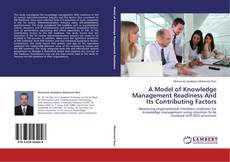 Buchcover von A Model of Knowledge Management Readiness And Its Contributing Factors