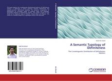 Copertina di A Semantic Typology of Definiteness
