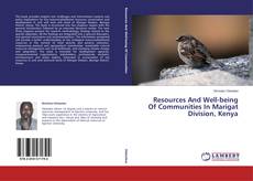 Capa do livro de Resources And Well-being Of Communities In Marigat Division, Kenya 