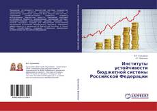 Обложка Институты устойчивости бюджетной системы Российской Федерации