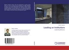 Couverture de Leading an Institutions