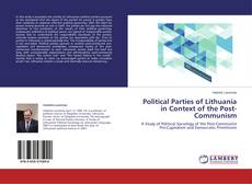 Buchcover von Political Parties of Lithuania in Context of the Post-Communism