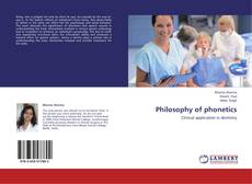 Capa do livro de Philosophy of phonetics 