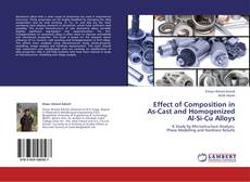 Обложка Effect of Composition in As-Cast and Homogenized Al-Si-Cu Alloys