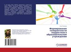 Обложка Формирование толерантности подростков в образовательном учреждении