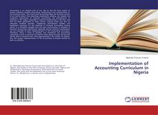 Buchcover von Implementation of Accounting Curriculum in Nigeria