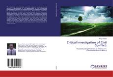 Capa do livro de Critical Investigation of Civil Conflict: 