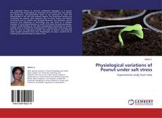 Buchcover von Physiological variations of Peanut under salt stress