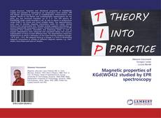Buchcover von Magnetic properties of KGd(WO4)2 studied by EPR spectroscopy