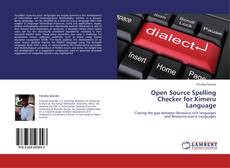 Buchcover von Open Source Spelling Checker for Kimeru Language