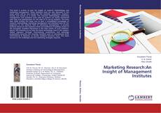Buchcover von Marketing Research:An Insight of Management Institutes