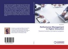 Buchcover von Performance Management in Higher Education