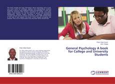 Capa do livro de General Psychology A book for College and University Students 