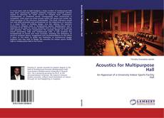 Capa do livro de Acoustics for Multipurpose Hall 