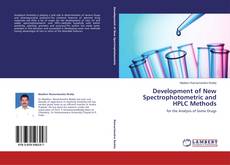 Capa do livro de Development of New Spectrophotometric and HPLC Methods 