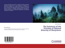 Capa do livro de The Summary of the Principle of Optimal Diversity of Biosystems 