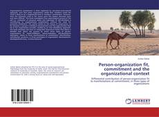Buchcover von Person-organization fit, commitment and the organizational context