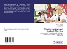 Effective Institutional Strategic Planning的封面