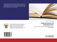 Buchcover von Determinants of Employment: