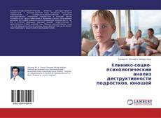 Capa do livro de Kлиникo-социо-психологический анализ деструктивности подростков, юношей 