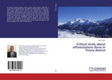Couverture de Critical study about afforestations done in Tirana district