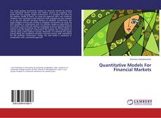 Couverture de Quantitative Models For Financial Markets