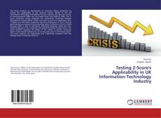 Buchcover von Testing Z-Score's Applicability in UK Information Technology Industry