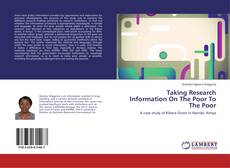 Buchcover von Taking Research Information On The Poor To The Poor