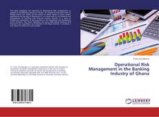 Buchcover von Operational Risk Management in the Banking Industry of Ghana