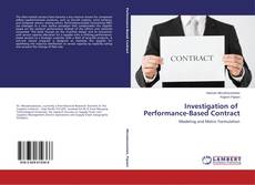 Capa do livro de Investigation of Performance-Based Contract 
