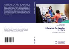 Couverture de Education for Weaker Sections