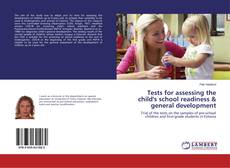 Buchcover von Tests for assessing the child's school readiness & general development