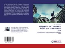 Capa do livro de Reflections on Corporate, Public and International Law 