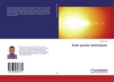 Buchcover von Solar power techniques