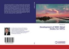 Capa do livro de Development of MIEC Metal Oxides for SOFCs 