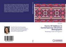 Buchcover von Forms Of Address In Contemporary Ukrainian Newspapers