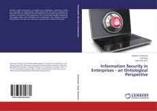 Capa do livro de Information Security in Enterprises - an Ontological Perspective 
