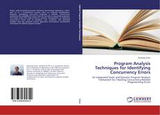 Capa do livro de Program Analysis Techniques for Identifying Concurrency Errors 
