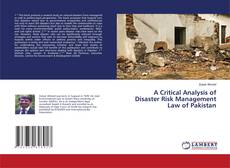 Buchcover von A Critical Analysis of Disaster Risk Management Law of Pakistan