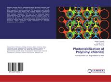 Buchcover von Photostabilization of Poly(vinyl chloride)