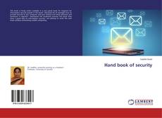Couverture de Hand book of security