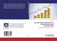 Buchcover von Co-operative Societies for Generating Rural Employment