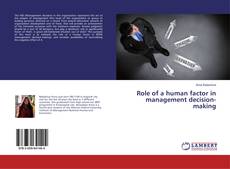 Buchcover von Role of a human factor in management decision-making