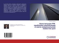 Bookcover of Конституция РФ: проблемы реализации в свете национальной повестки дня
