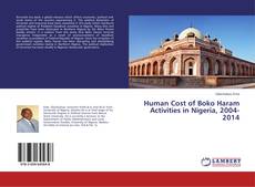 Human Cost of Boko Haram Activities in Nigeria, 2004-2014的封面